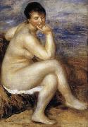 Pierre Renoir Bather with a Rock oil